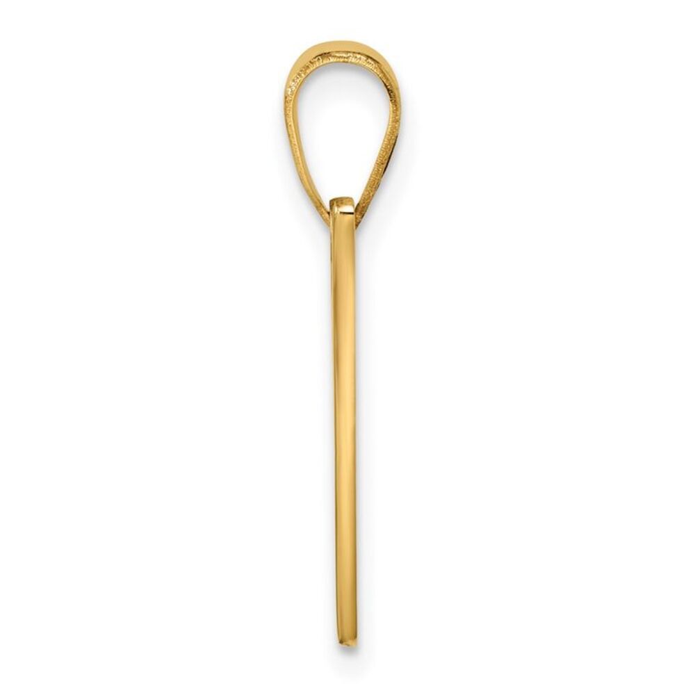 Kazi Luxury 14k Yellow Gold Script Letter V Initi… - image 2